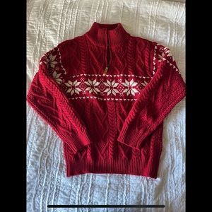 Aran 100% merino wool Christmas sweater